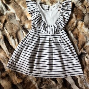Janie and Jack Navy Striped Dress